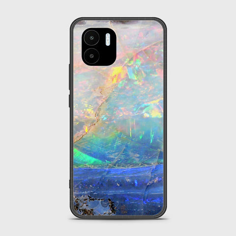 Xiaomi Redmi A2 2023 Cover - Colorful Marble Series - HQ Ultra Shine Premium Infinity Glass Soft Silicon Borders Case