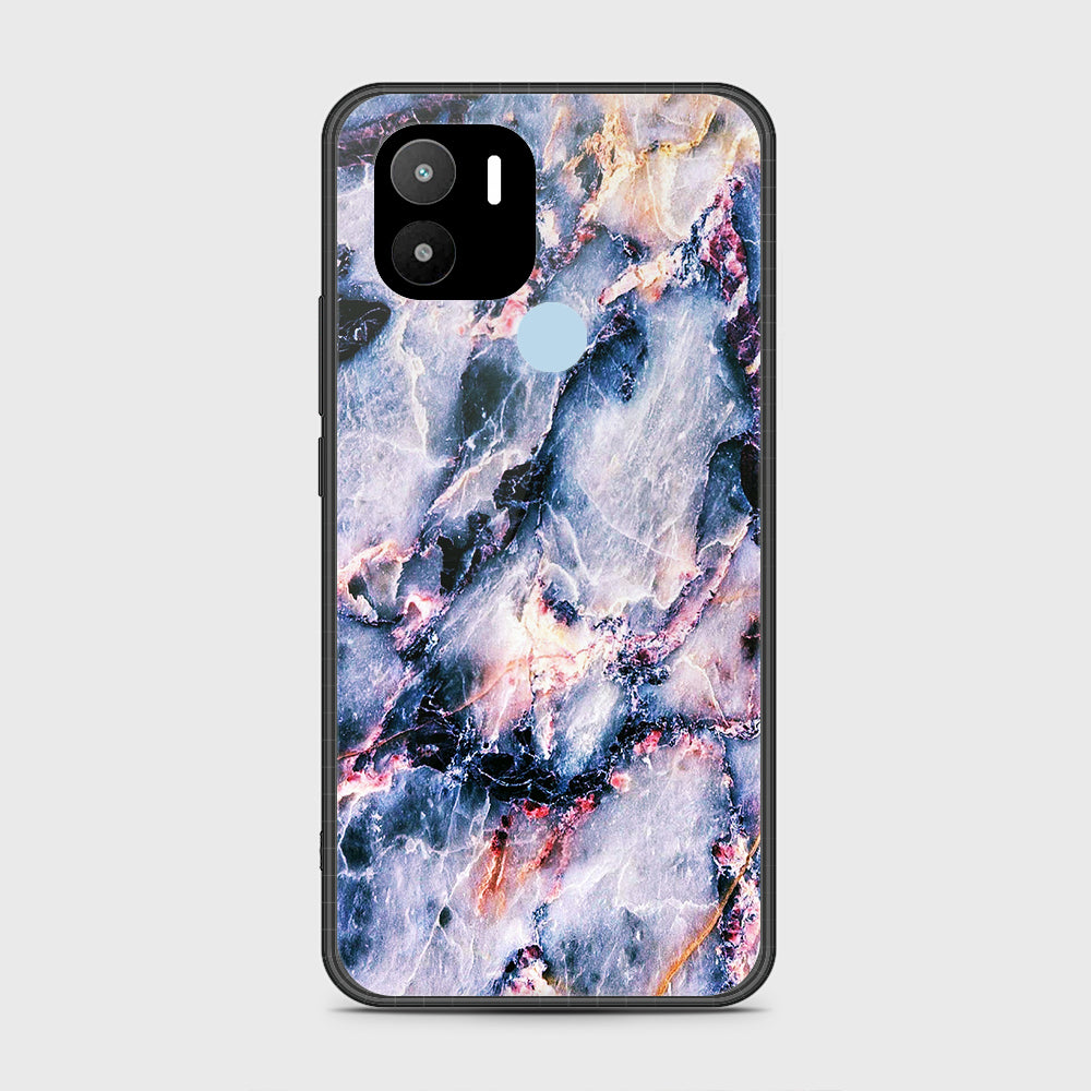 Xiaomi Redmi A1 Plus Cover- Colorful Marble Series - HQ Ultra Shine Premium Infinity Glass Soft Silicon Borders Case