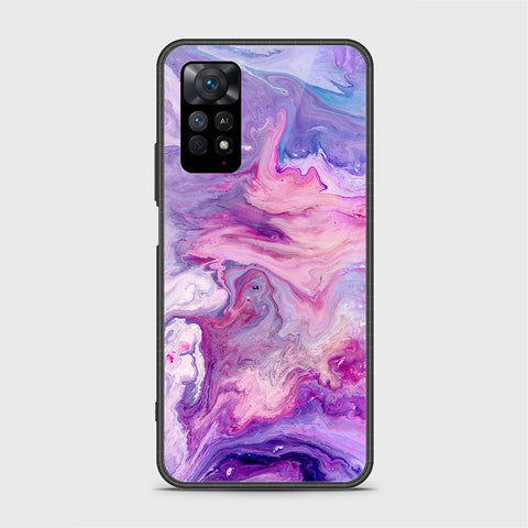 Xiaomi Redmi Note 11 Cover- Colorful Marble Series - HQ Ultra Shine Premium Infinity Glass Soft Silicon Borders Case