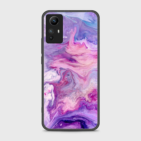 Xiaomi Redmi Note 12S Cover- Colorful Marble Series - HQ Ultra Shine Premium Infinity Glass Soft Silicon Borders Case