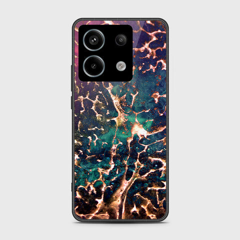 Xiaomi Redmi Note 13 Cover- Colorful Marble Series - HQ Ultra Shine Premium Infinity Glass Soft Silicon Borders Case