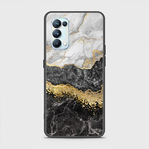 Oppo Reno 5 Pro 5G Cover - Colorful Marble Series - HQ Ultra Shine Premium Infinity Glass Soft Silicon Borders Case