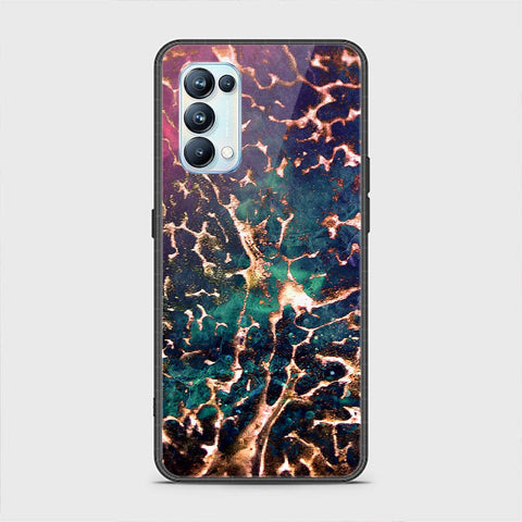 Oppo Reno 5 Pro 5G Cover - Colorful Marble Series - HQ Ultra Shine Premium Infinity Glass Soft Silicon Borders Case