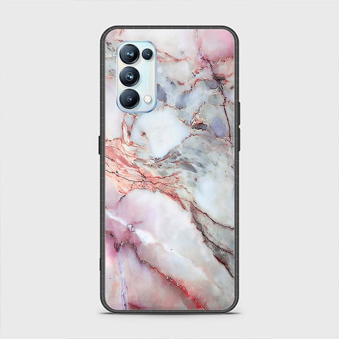 Oppo Reno 5 Pro 5G Cover - Colorful Marble Series - HQ Ultra Shine Premium Infinity Glass Soft Silicon Borders Case