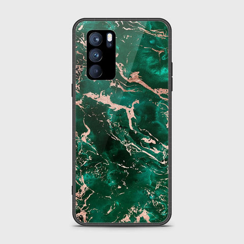 Oppo Reno 6 Pro 5G Cover - Colorful Marble Series - HQ Ultra Shine Premium Infinity Glass Soft Silicon Borders Case