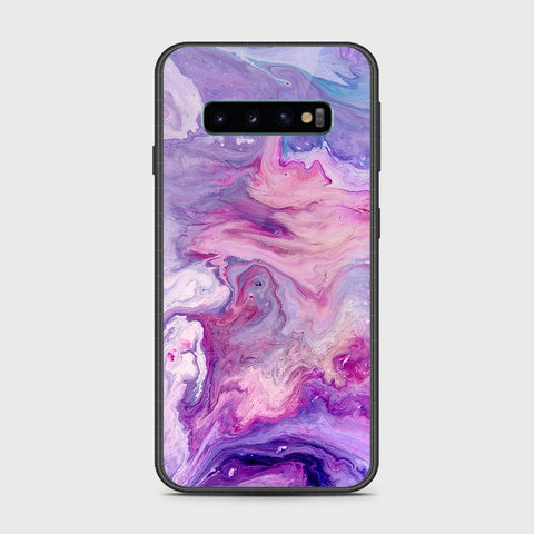 Samsung Galaxy S10 5G Cover- Colorful Marble Series - HQ Ultra Shine Premium Infinity Glass Soft Silicon Borders Case