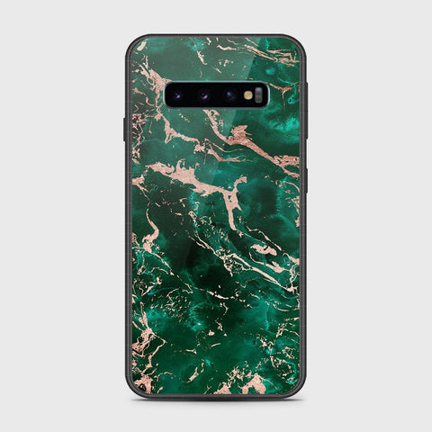 Samsung Galaxy S10 5G Cover- Colorful Marble Series - HQ Ultra Shine Premium Infinity Glass Soft Silicon Borders Case