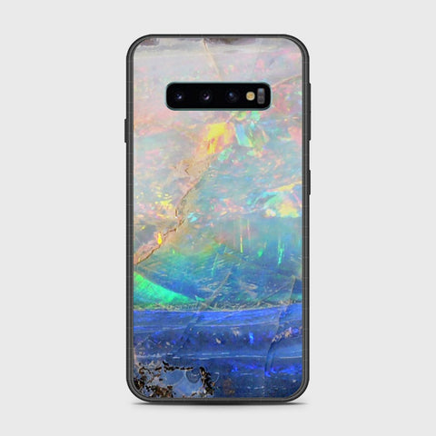 Samsung Galaxy S10 5G Cover- Colorful Marble Series - HQ Ultra Shine Premium Infinity Glass Soft Silicon Borders Case