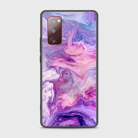 Samsung Galaxy S20 FE Cover - Colorful Marble Series - HQ Ultra Shine Premium Infinity Glass Soft Silicon Borders Case