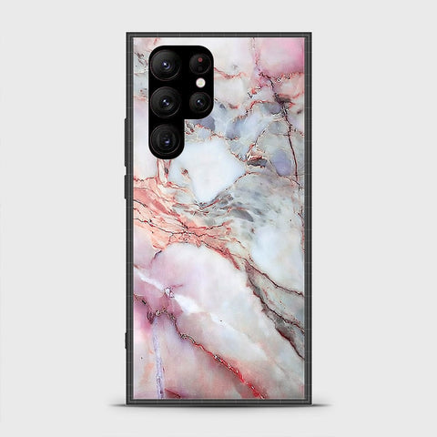 Samsung Galaxy S23 Ultra 5G Cover- Colorful Marble Series - HQ Ultra Shine Premium Infinity Glass Soft Silicon Borders Case