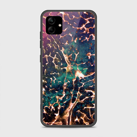 Samsung Galaxy A04 Cover- Colorful Marble Series - HQ Ultra Shine Premium Infinity Glass Soft Silicon Borders Case