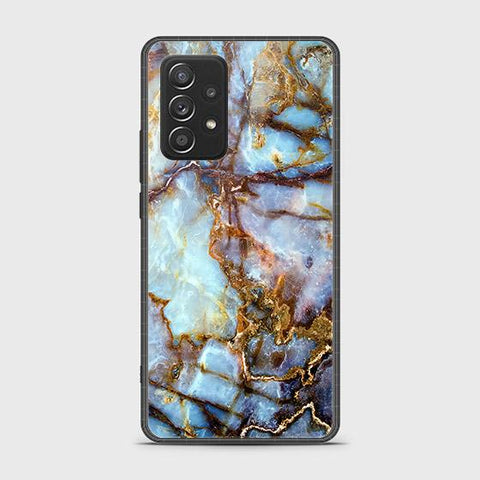 Samsung Galaxy A52 Cover - Colorful Marble Series - HQ Ultra Shine Premium Infinity Glass Soft Silicon Borders Case