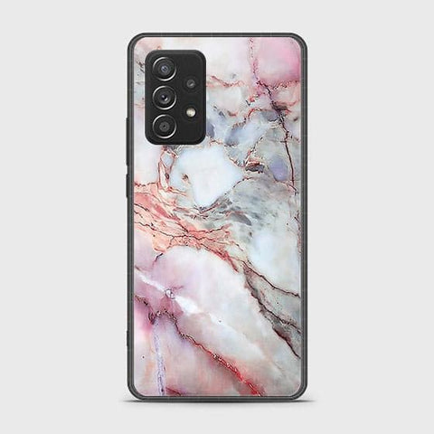 Samsung Galaxy A52 Cover - Colorful Marble Series - HQ Ultra Shine Premium Infinity Glass Soft Silicon Borders Case