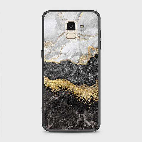 Samsung Galaxy J6 2018 Cover - Colorful Marble Series - HQ Ultra Shine Premium Infinity Glass Soft Silicon Borders Case