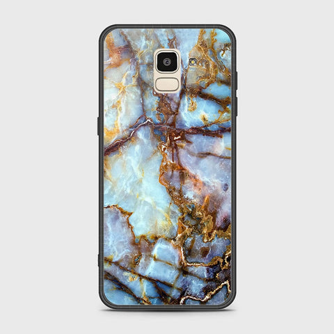 Samsung Galaxy J6 2018 Cover - Colorful Marble Series - HQ Ultra Shine Premium Infinity Glass Soft Silicon Borders Case