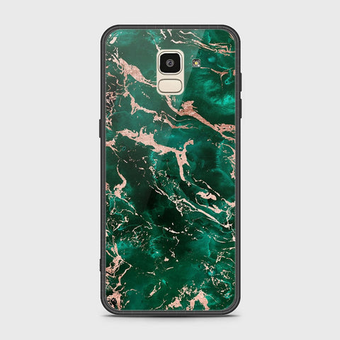 Samsung Galaxy J6 2018 Cover - Colorful Marble Series - HQ Ultra Shine Premium Infinity Glass Soft Silicon Borders Case