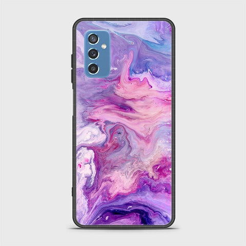 Samsung Galaxy M52 5G Cover- Colorful Marble Series - HQ Ultra Shine Premium Infinity Glass Soft Silicon Borders Case