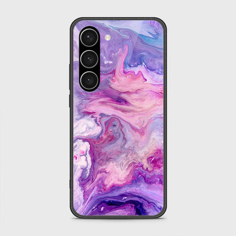 Samsung Galaxy S23 Plus 5G Cover- Colorful Marble Series - HQ Ultra Shine Premium Infinity Glass Soft Silicon Borders Case