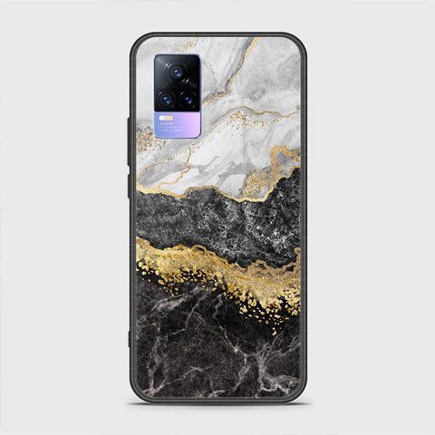 Vivo V21e Cover - Colorful Marble Series - HQ Ultra Shine Premium Infinity Glass Soft Silicon Borders Case