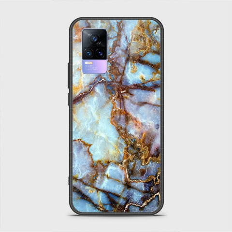 Vivo V21e Cover - Colorful Marble Series - HQ Ultra Shine Premium Infinity Glass Soft Silicon Borders Case