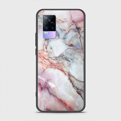 Vivo V21e Cover - Colorful Marble Series - HQ Ultra Shine Premium Infinity Glass Soft Silicon Borders Case