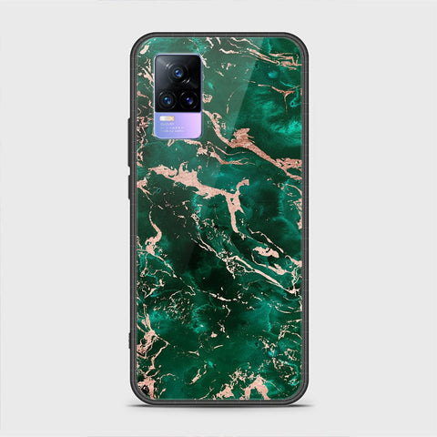 Vivo V21e Cover - Colorful Marble Series - HQ Ultra Shine Premium Infinity Glass Soft Silicon Borders Case