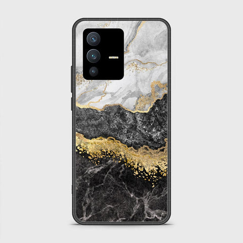 Vivo S12 Cover - Colorful Marble Series - HQ Ultra Shine Premium Infinity Glass Soft Silicon Borders Case