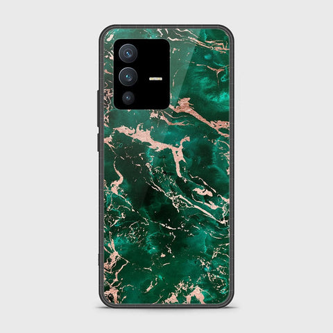 Vivo S12 Cover - Colorful Marble Series - HQ Ultra Shine Premium Infinity Glass Soft Silicon Borders Case