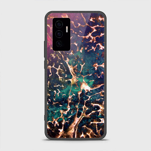 Vivo V23e Cover- Colorful Marble Series - HQ Ultra Shine Premium Infinity Glass Soft Silicon Borders Case