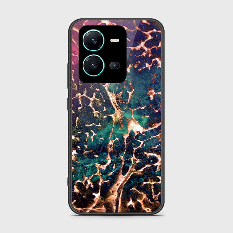 Vivo V25e Cover- Colorful Marble Series - HQ Ultra Shine Premium Infinity Glass Soft Silicon Borders Case