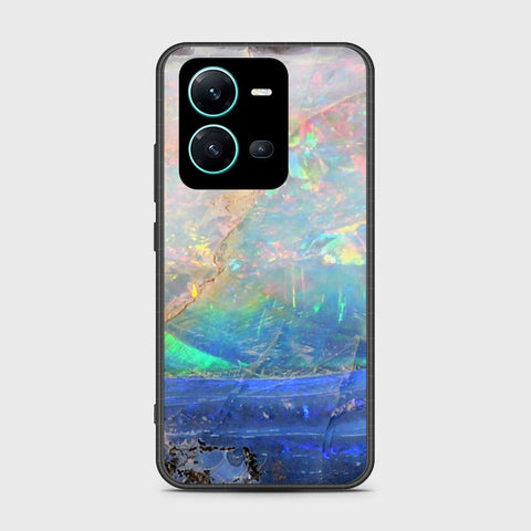 Vivo V25e Cover- Colorful Marble Series - HQ Ultra Shine Premium Infinity Glass Soft Silicon Borders Case