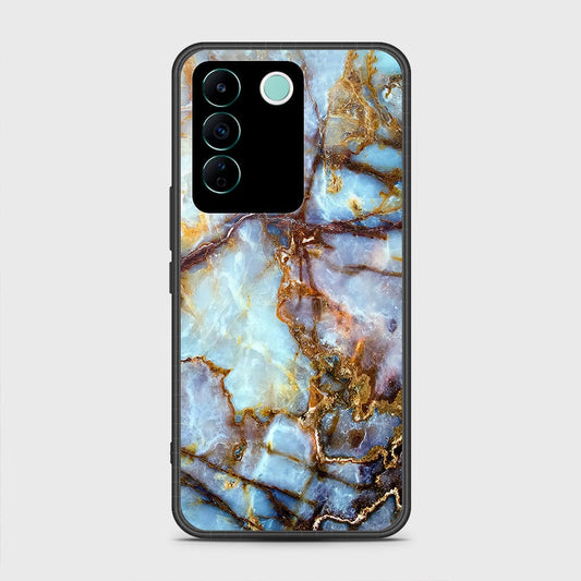 Vivo V27e Cover- Colorful Marble Series - HQ Ultra Shine Premium Infinity Glass Soft Silicon Borders Case (Fast Delivery) (H)