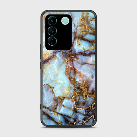 Vivo V27e Cover- Colorful Marble Series - HQ Ultra Shine Premium Infinity Glass Soft Silicon Borders Case