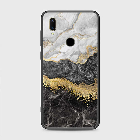 Vivo V11i Cover- Colorful Marble Series - HQ Ultra Shine Premium Infinity Glass Soft Silicon Borders Case