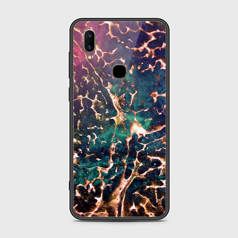 Vivo V11i Cover- Colorful Marble Series - HQ Ultra Shine Premium Infinity Glass Soft Silicon Borders Case