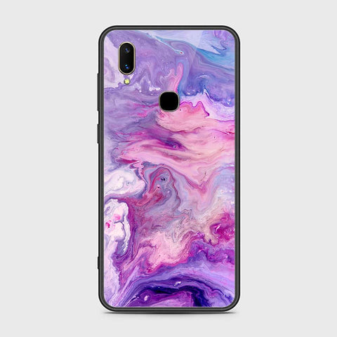 Vivo Z3 Cover- Colorful Marble Series - HQ Ultra Shine Premium Infinity Glass Soft Silicon Borders Case