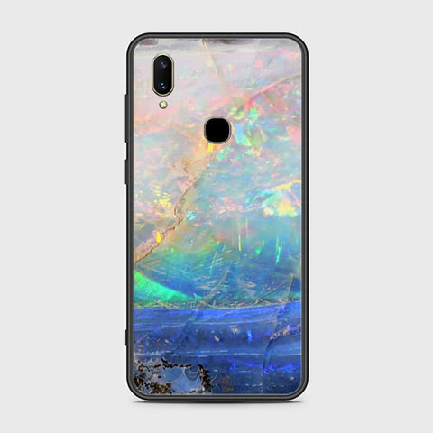 Vivo Z3 Cover- Colorful Marble Series - HQ Ultra Shine Premium Infinity Glass Soft Silicon Borders Case