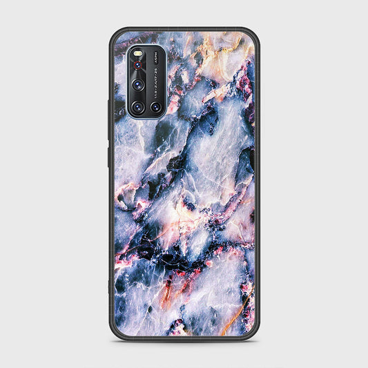 Vivo V19 Cover- Colorful Marble Series - HQ Ultra Shine Premium Infinity Glass Soft Silicon Borders Case