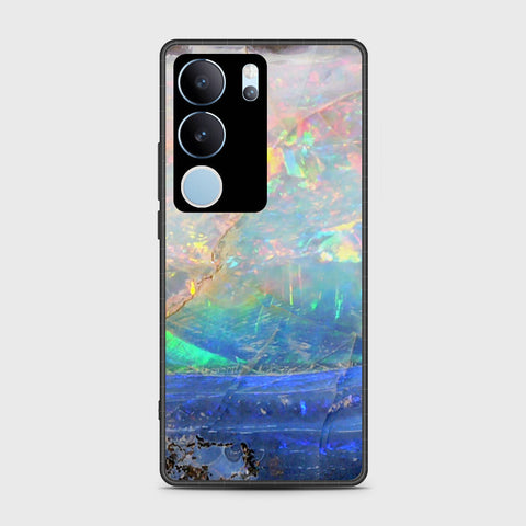 Vivo V29 Pro Cover- Colorful Marble Series - HQ Ultra Shine Premium Infinity Glass Soft Silicon Borders Case