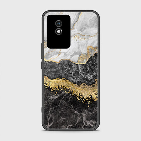 Vivo Y02A Cover- Colorful Marble Series - HQ Ultra Shine Premium Infinity Glass Soft Silicon Borders Case