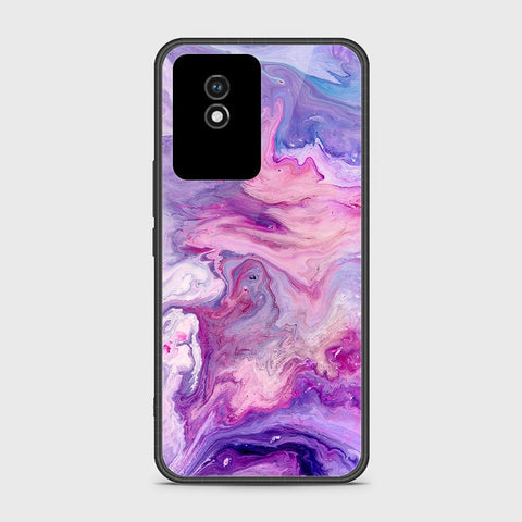 Vivo Y02t Cover- Colorful Marble Series - HQ Ultra Shine Premium Infinity Glass Soft Silicon Borders Case