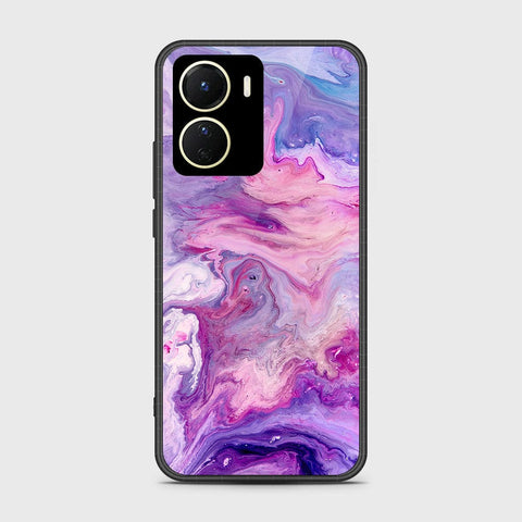 Vivo Y35 5G Cover- Colorful Marble Series - HQ Ultra Shine Premium Infinity Glass Soft Silicon Borders Case