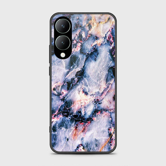 Vivo Y17s Cover- Colorful Marble Series - HQ Ultra Shine Premium Infinity Glass Soft Silicon Borders Case (Fast Delivery)