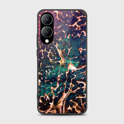 Vivo Y17s Cover- Colorful Marble Series - HQ Ultra Shine Premium Infinity Glass Soft Silicon Borders Case