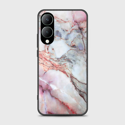 Vivo Y17s Cover- Colorful Marble Series - HQ Ultra Shine Premium Infinity Glass Soft Silicon Borders Case