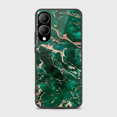 Vivo Y17s Cover- Colorful Marble Series - HQ Ultra Shine Premium Infinity Glass Soft Silicon Borders Case