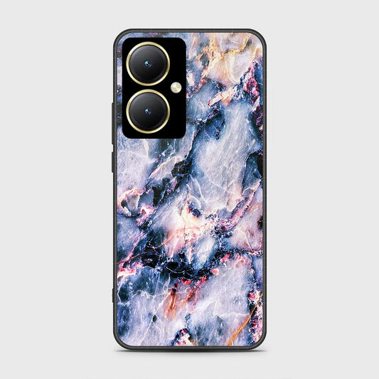 Vivo Y35m Plus Cover- Colorful Marble Series - HQ Ultra Shine Premium Infinity Glass Soft Silicon Borders Case