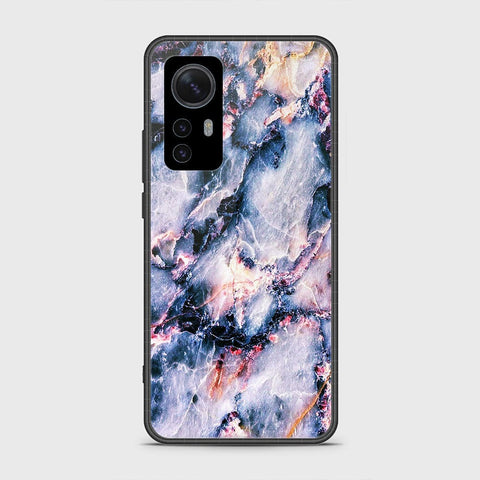 Xiaomi 12X Cover- Colorful Marble Series - HQ Ultra Shine Premium Infinity Glass Soft Silicon Borders Case