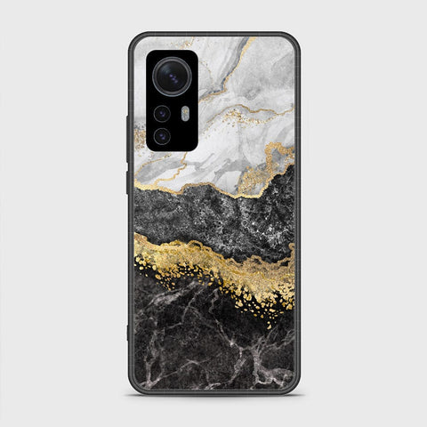 Xiaomi 12 Pro Cover- Colorful Marble Series - HQ Ultra Shine Premium Infinity Glass Soft Silicon Borders Case