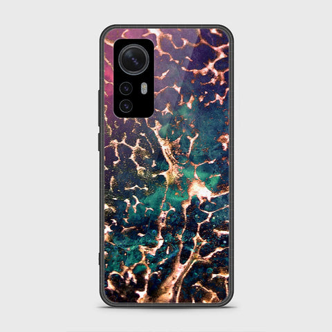 Xiaomi 12 Pro Cover- Colorful Marble Series - HQ Ultra Shine Premium Infinity Glass Soft Silicon Borders Case